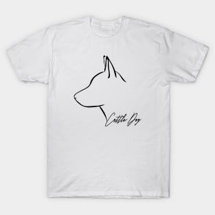 Proud Cattle Dog profile dog lover gift T-Shirt